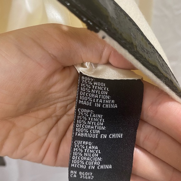 Bebe Ivory Wool Peacoat - Picture 5 of 6